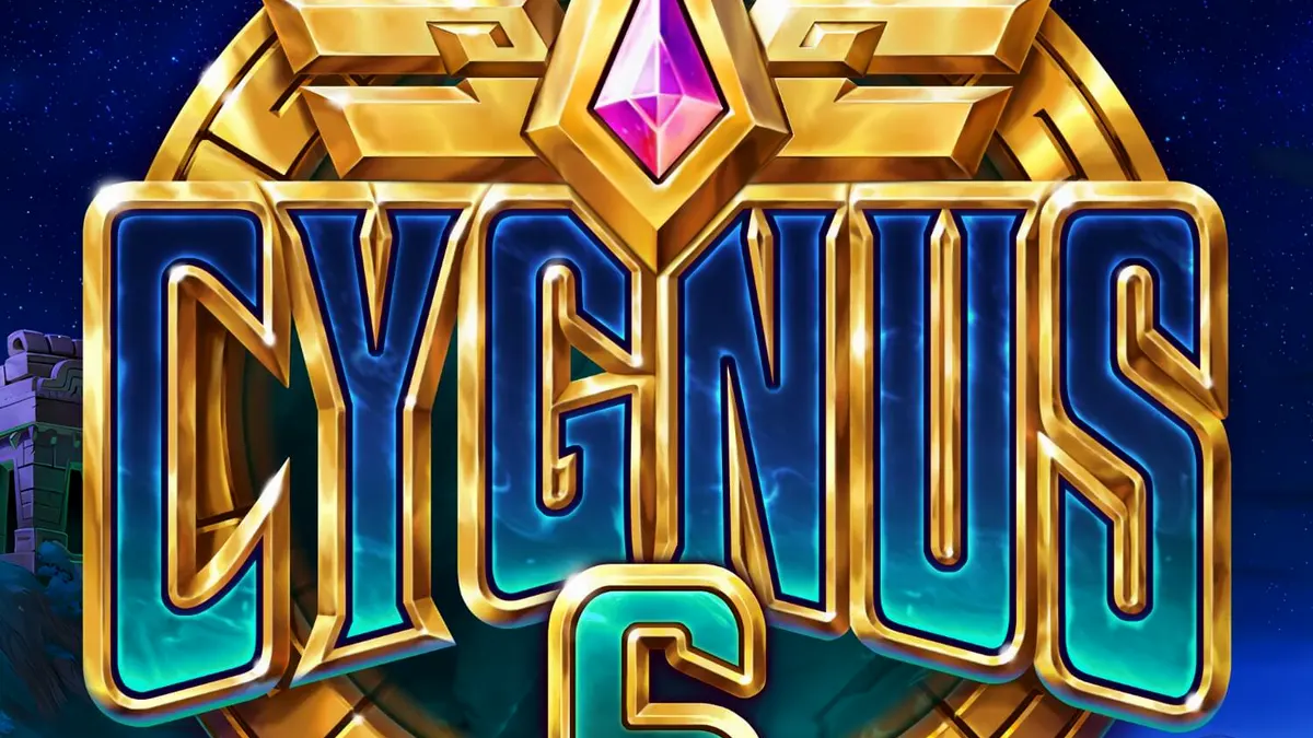 Pemandangan visual slot Cygnus 6 dengan latar belakang Machu Picchu yang mistis dan penuh bintang.