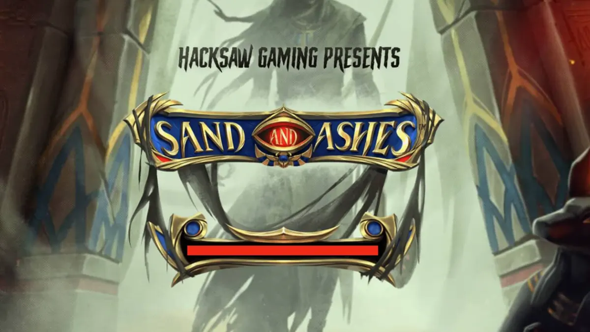 Tampilan visual slot Sand and Ashes dengan elemen Mesir Kuno yang kelam.