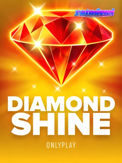 Tampilan visual mesin slot Diamond Shine dengan tema buah neon dan berlian